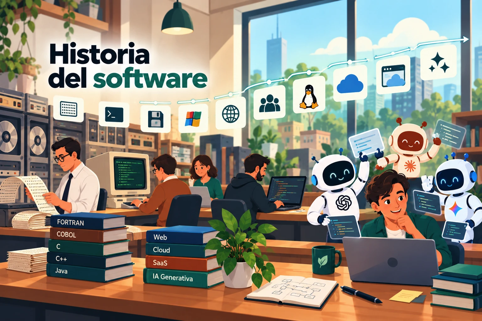Historia del software: de los menús a la voz