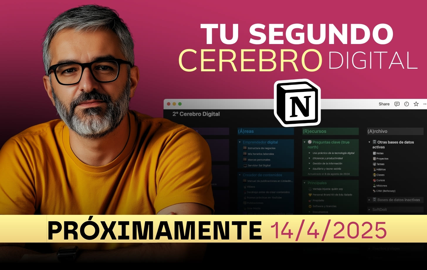 Construye tu segundo cerebro digital en Notion Paso a Paso