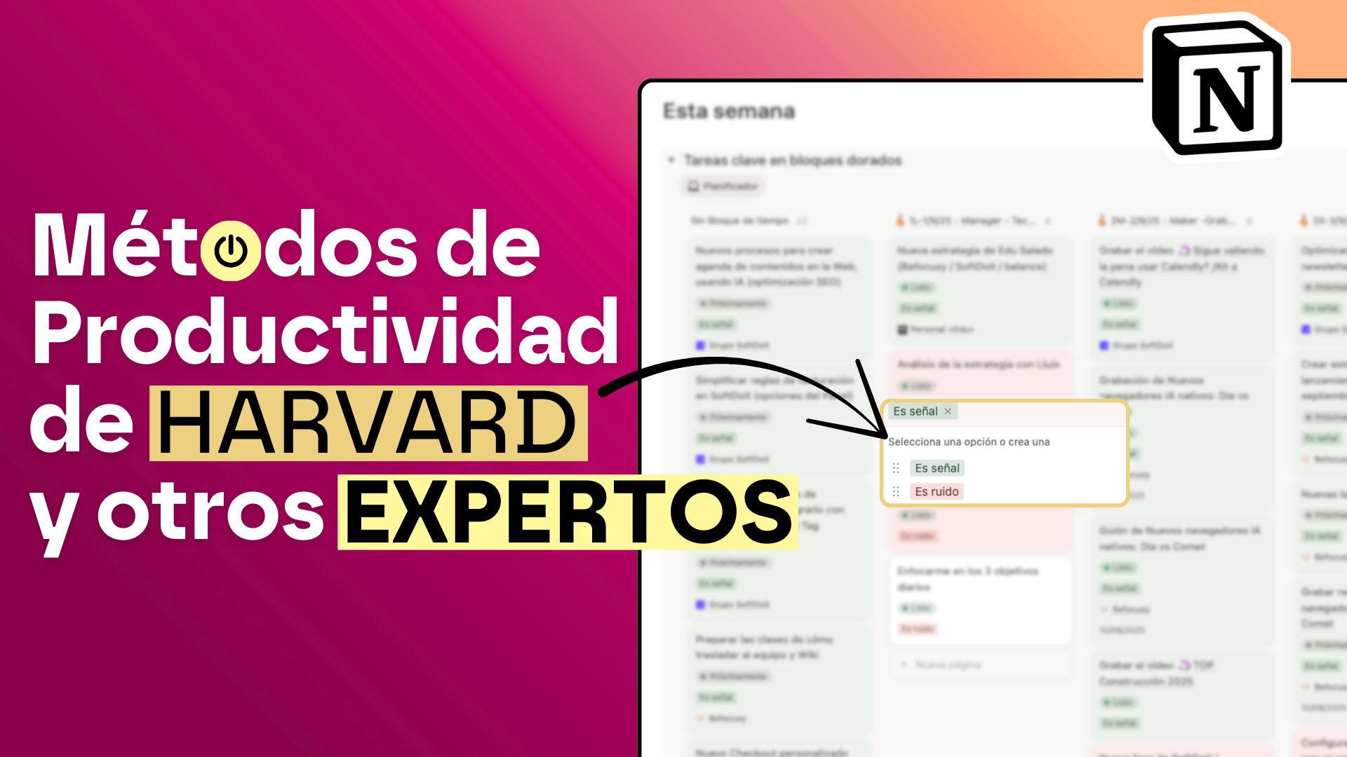 Artículos y Blog del cuaderno de bitácora 1 Métodos de productividad avalados por Harvard en Notion