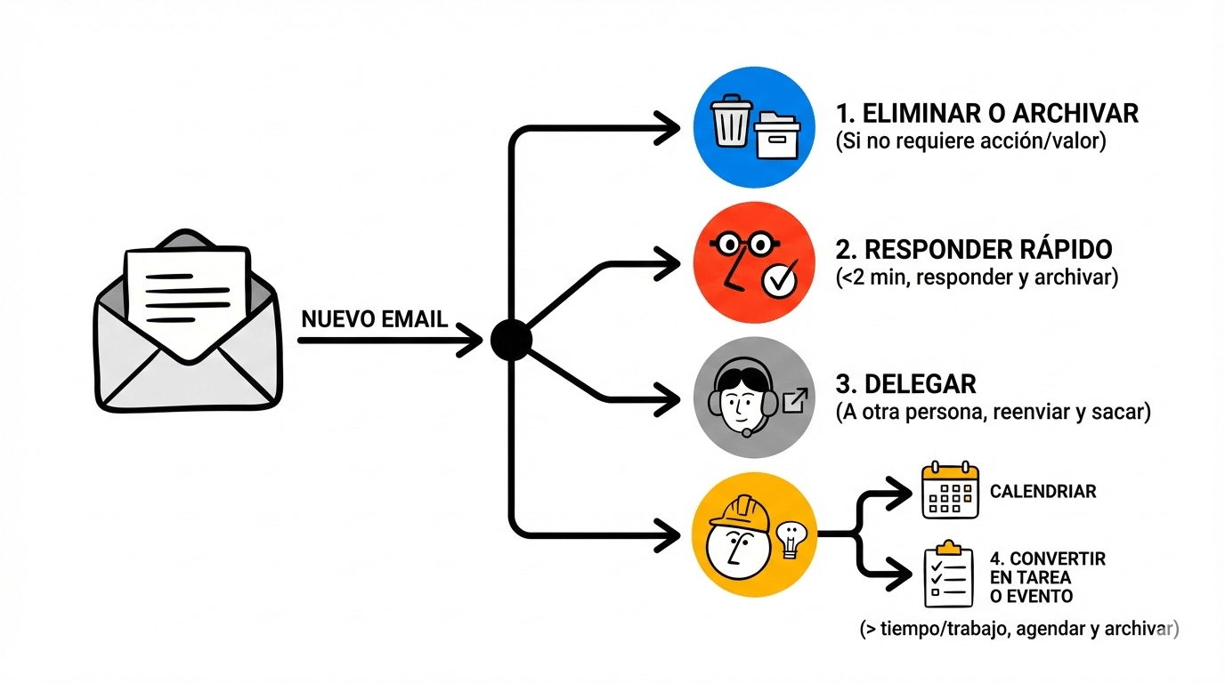 Inbox Zero: guía completa para organizar tu bandeja de entrada del correo 1 Decisiones para el Inbox Zero
