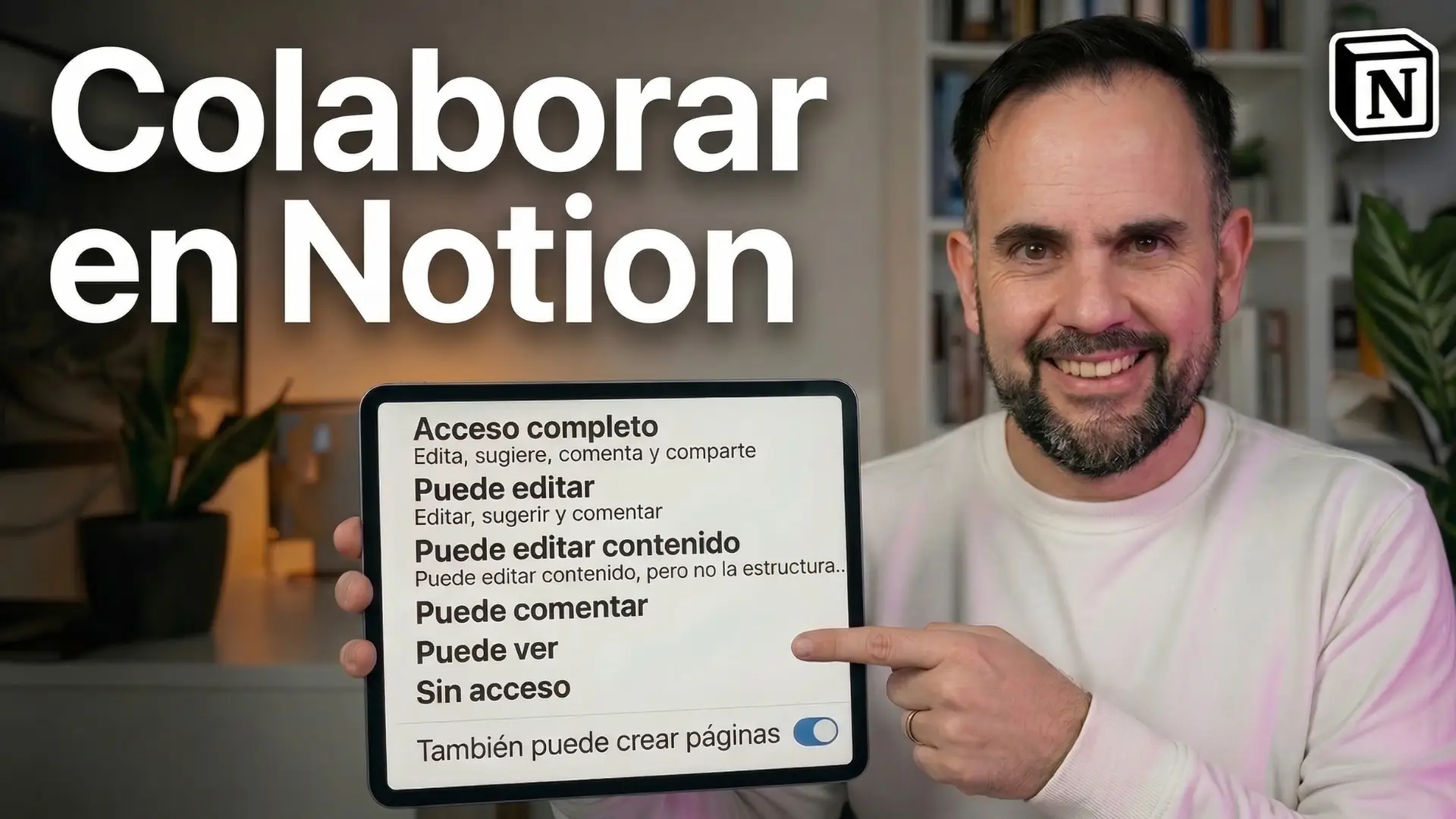 Guía para colaborar con permisos en Notion