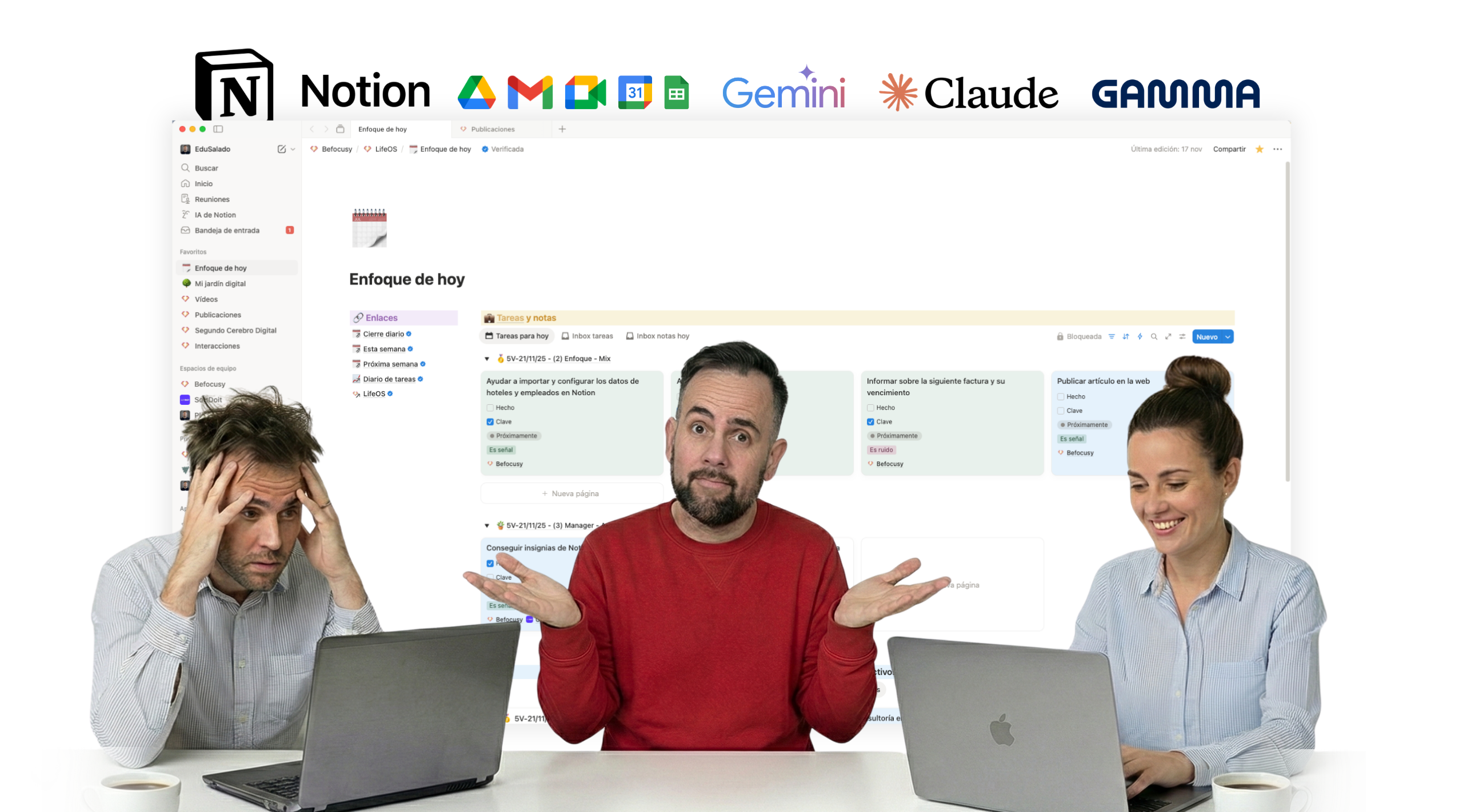 Befocusy: consultoria de digitalizacion consciente en Notion e IA