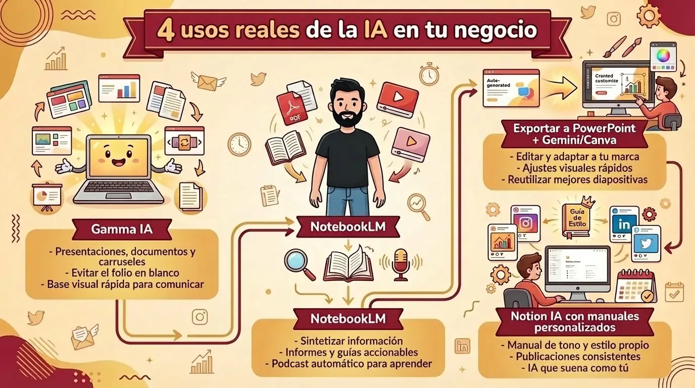 Infografía: IA en tu negocio