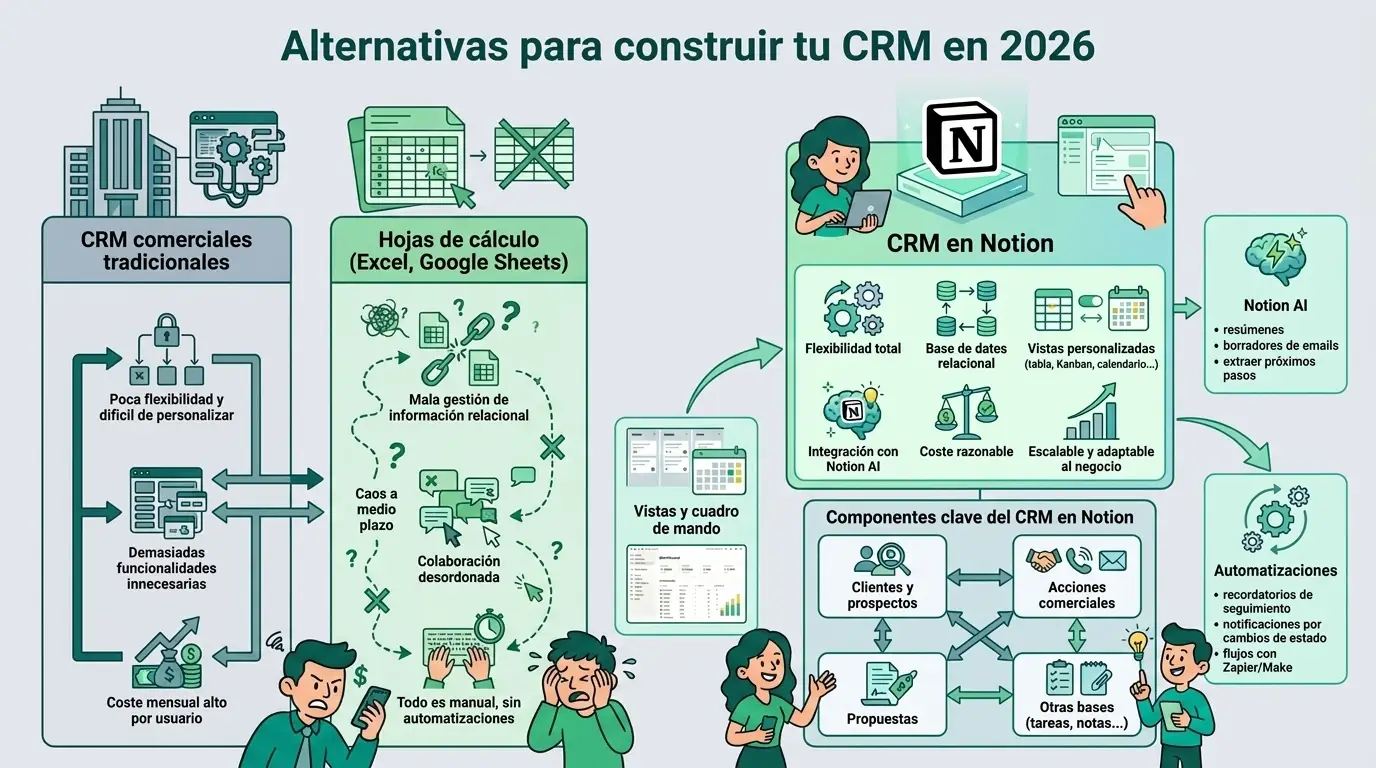 Alternativas de CRM en Notion