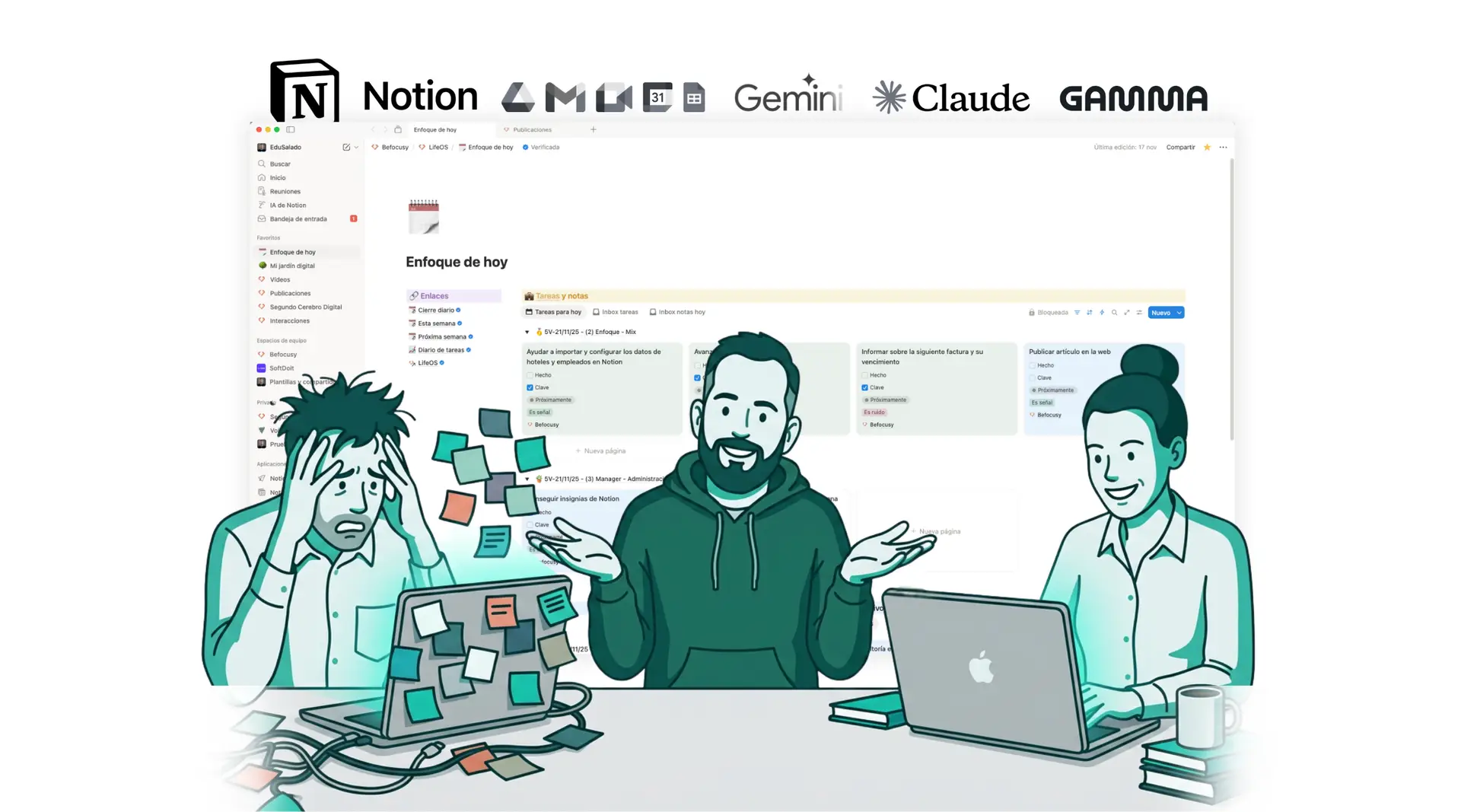 Befocusy: consultoria de digitalizacion consciente en Notion e IA